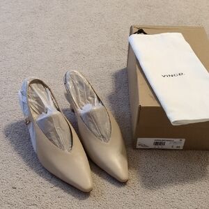 Vince Women's Tan Slingback Mules